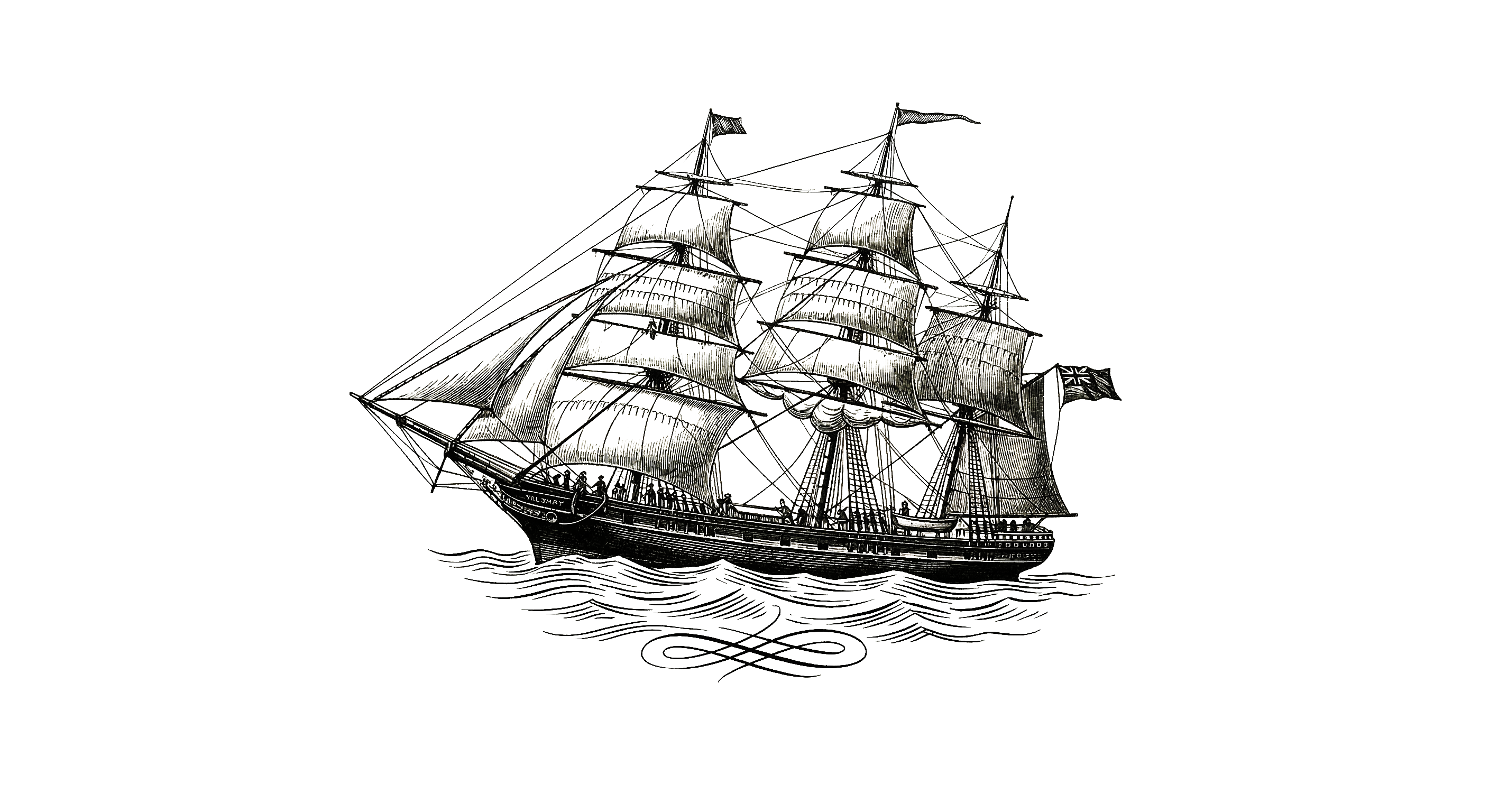 Victorian ship illustration